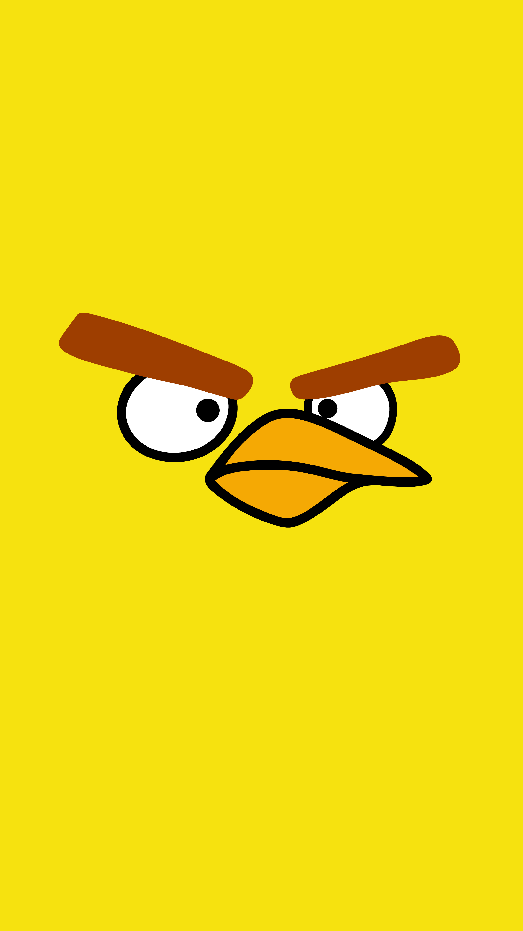 Angry birds yellow bird wallpaper