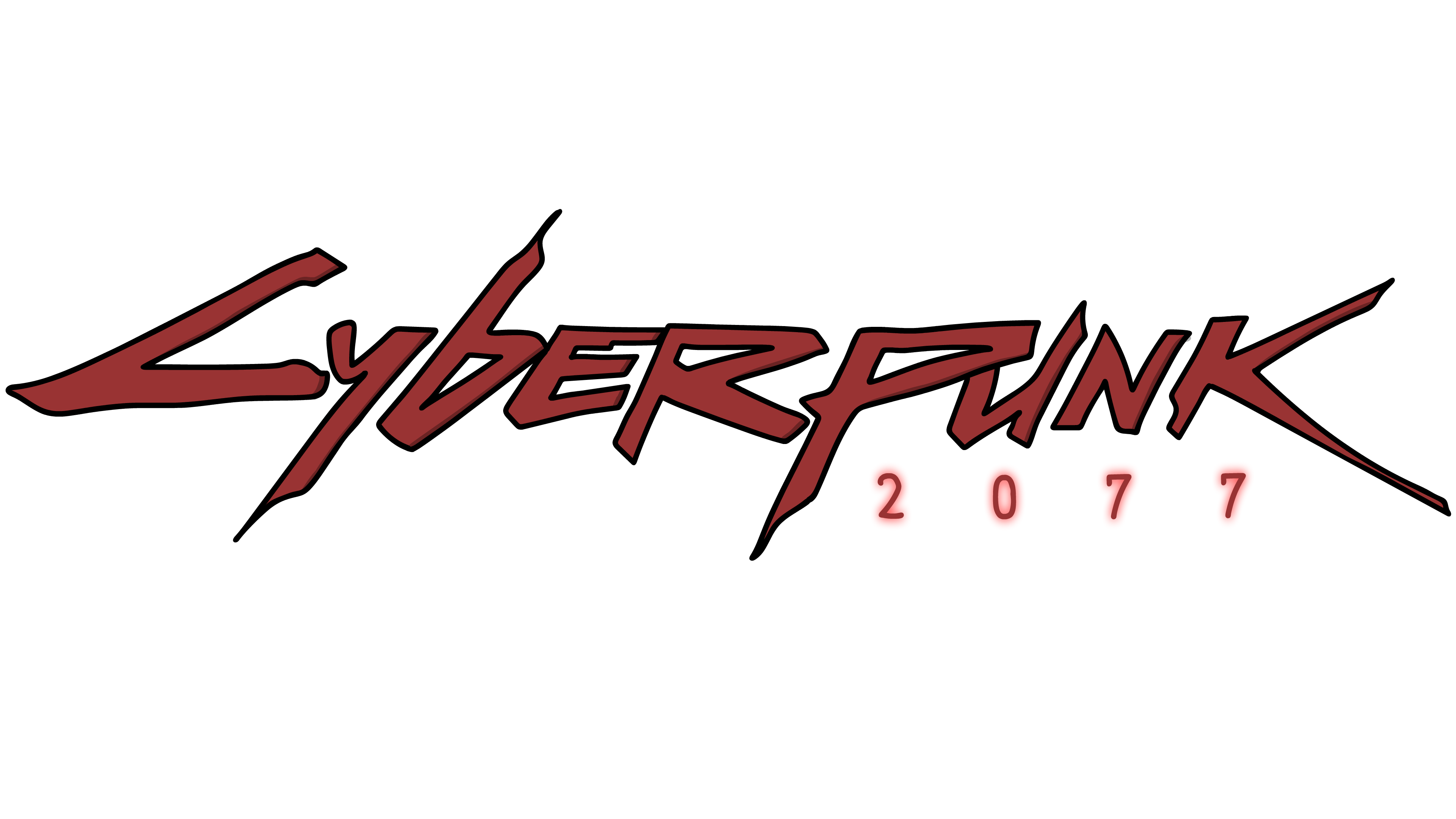 Cyberpunk 2077 logo red