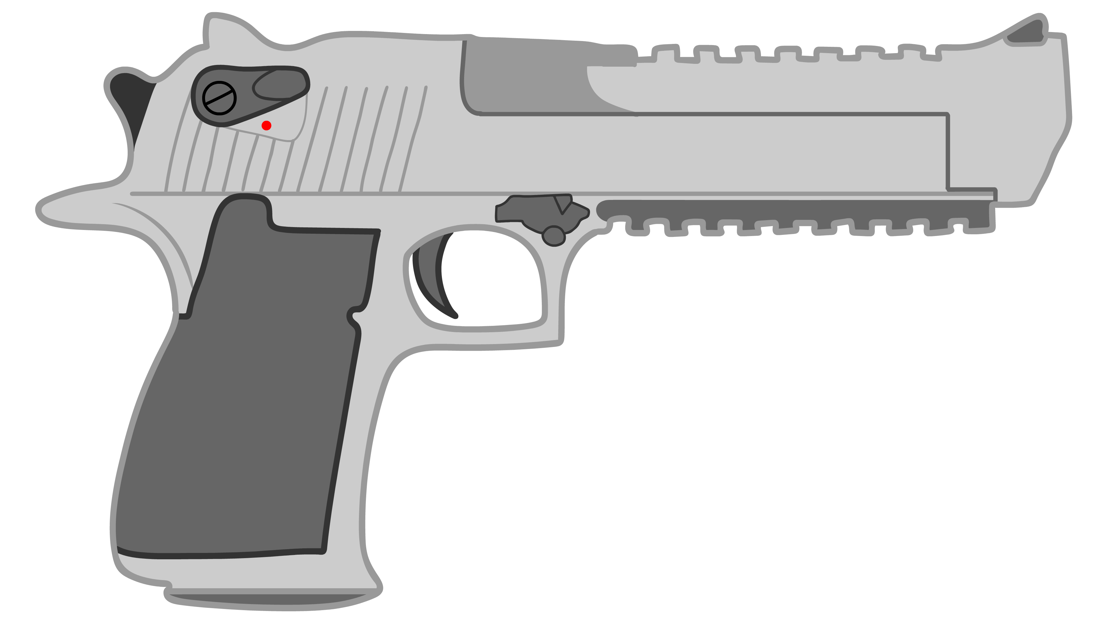 Cartoon desert eagle